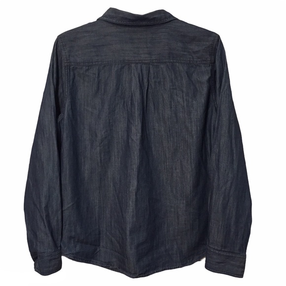 St. John’s Bay Chambray Button Down Shirt - Picture 5 of 5